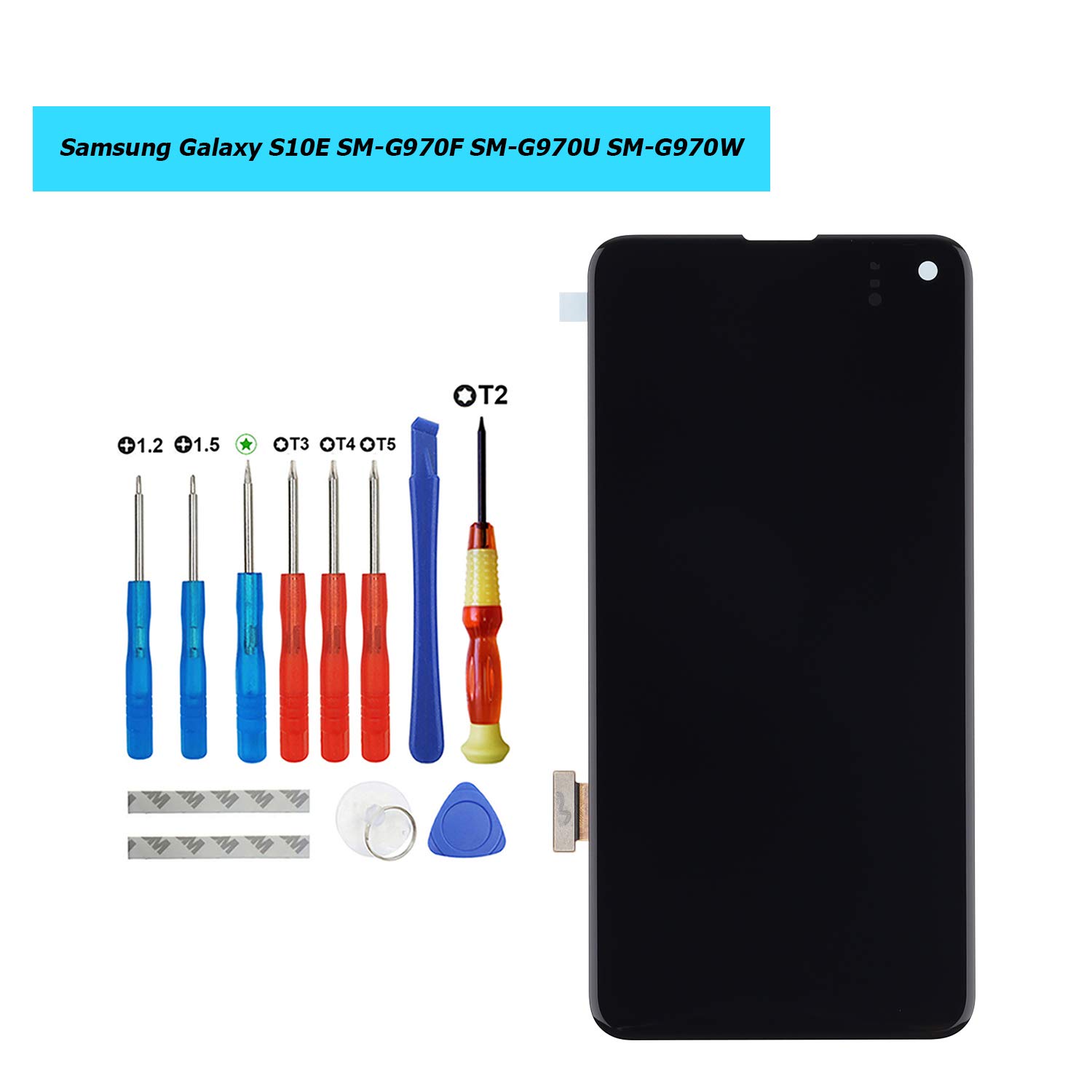 Original AMOLED Screen Replacement for Samsung Galaxy S10e SM-G970F/G970U/G970W - LCD Touch Display with Installation Tools - Perfect for DIY Phone Repair & Screen Replacement