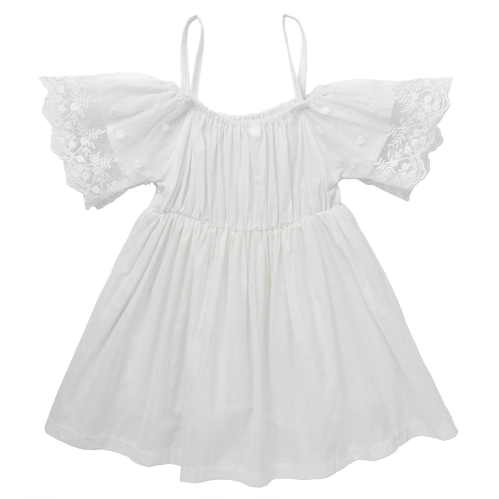 Yartina Toddler Baby Girls Lace Dress - Elegant Princess Party & Wedding Dress for Summer, Cute Sundress Outfit for Special Occasions, Photo Shoots & Birthday Celebrations