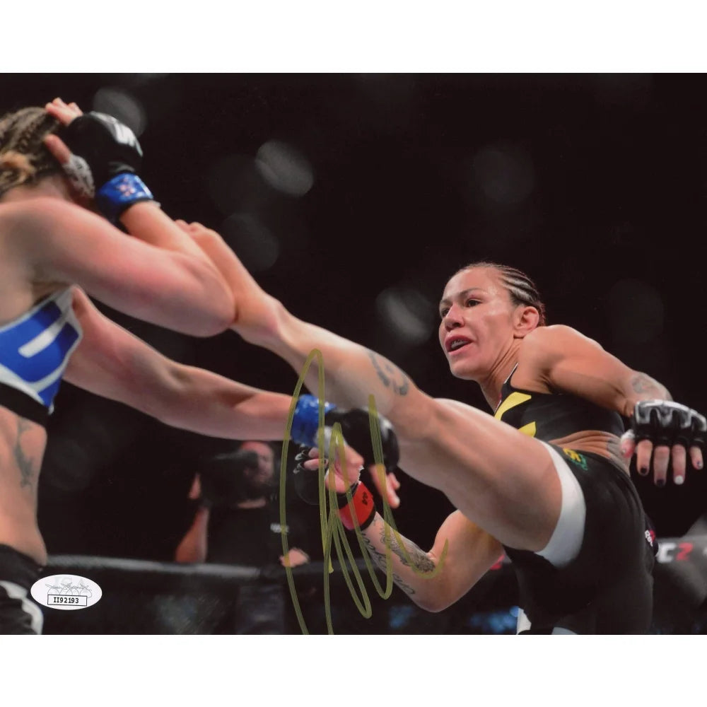 Cris Cyborg Signed 8x10 Photo - UFC Fighter Autograph with JSA COA - Cristiane Justino - Perfect for MMA Collectors & Sports Memorabilia Displays