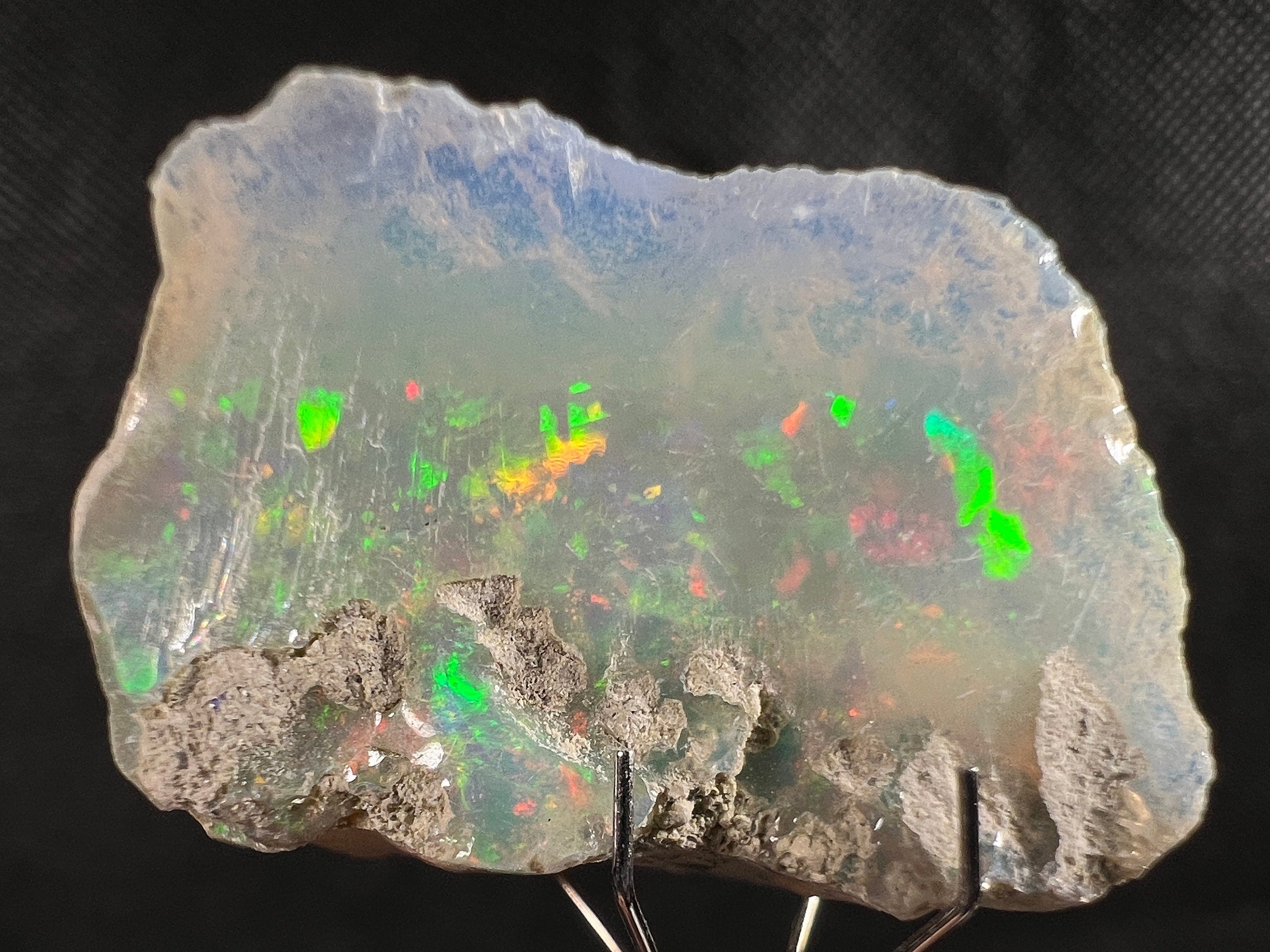 Premium 4A+ Welo Opal Raw Crystal - Natural Cutting Grade Opal Gemstone, October Birthstone (50721) for Jewelry Making, Healing Crystals & Collectibles