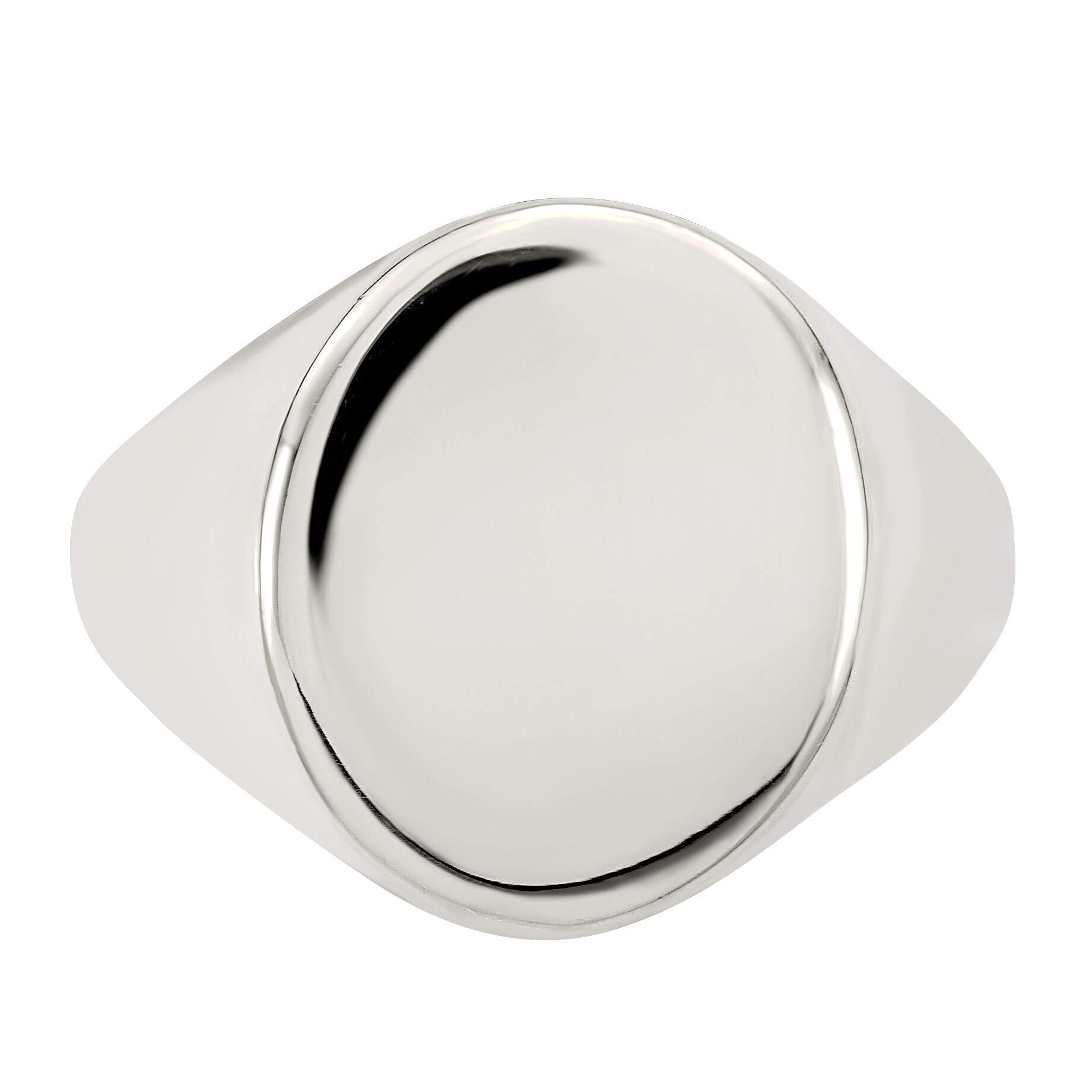 Bonyak Sterling Silver Signet Ring Size 6 - Elegant Jewelry for Men & Women