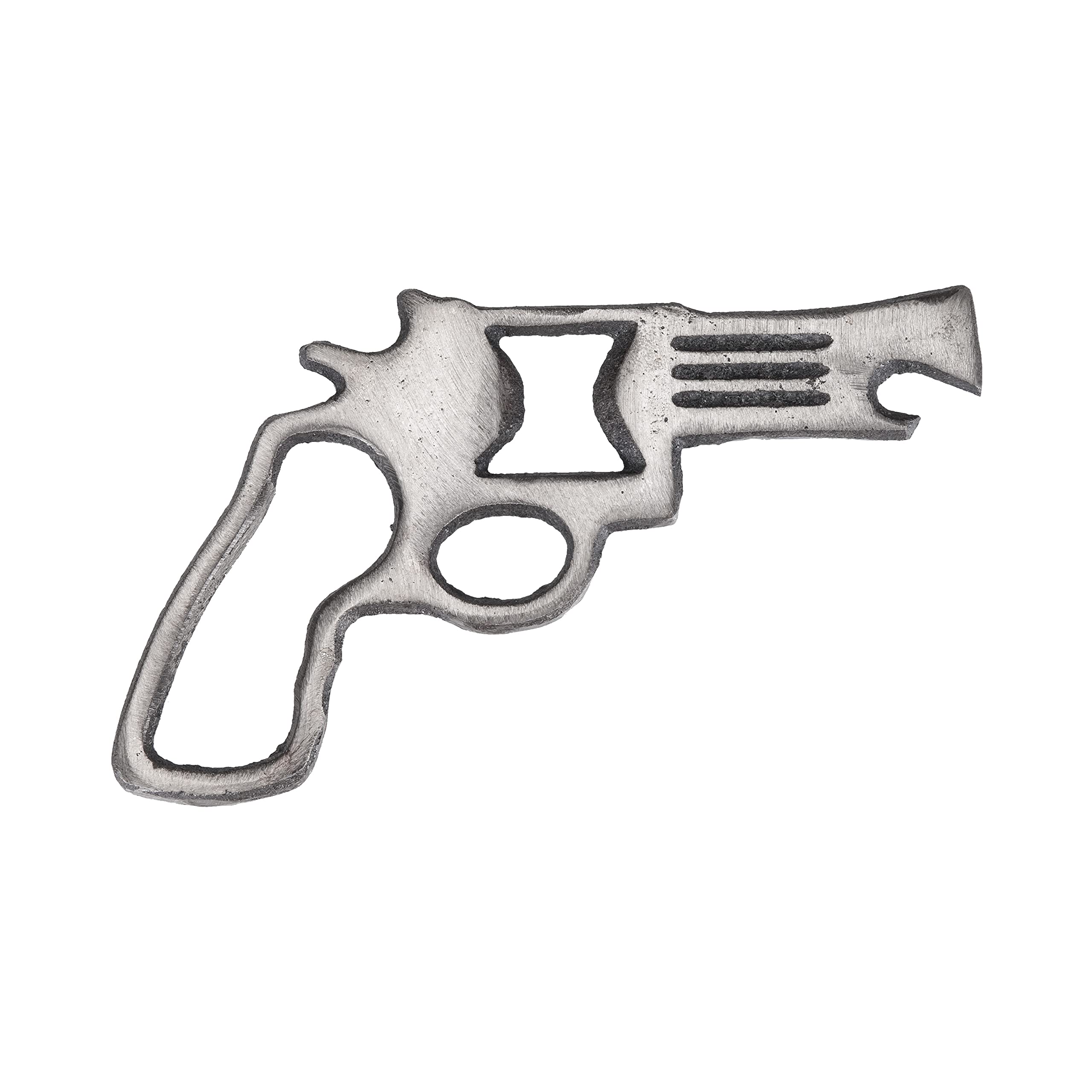 Foster & Rye Pistol-Shaped Cast Iron Bottle Opener - Unique Vintage Beer Bottle Opener for Home Bar, Man Cave & Gifts