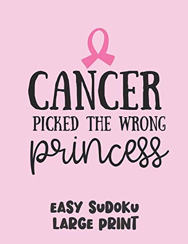 Large Print Cancer Awareness Puzzles - 100 Easy Brain Games for Relaxation