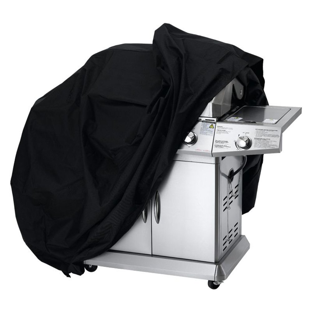Waterproof BBQ Grill Cover 117 x 145 x 61cm - Heavy Duty Outdoor Barbecue Protector for Garden, Patio & Backyard - Weatherproof Rain Cover for Charcoal & Gas Grills (Perfect for Camping, Picnics & Outdoor Cooking)
