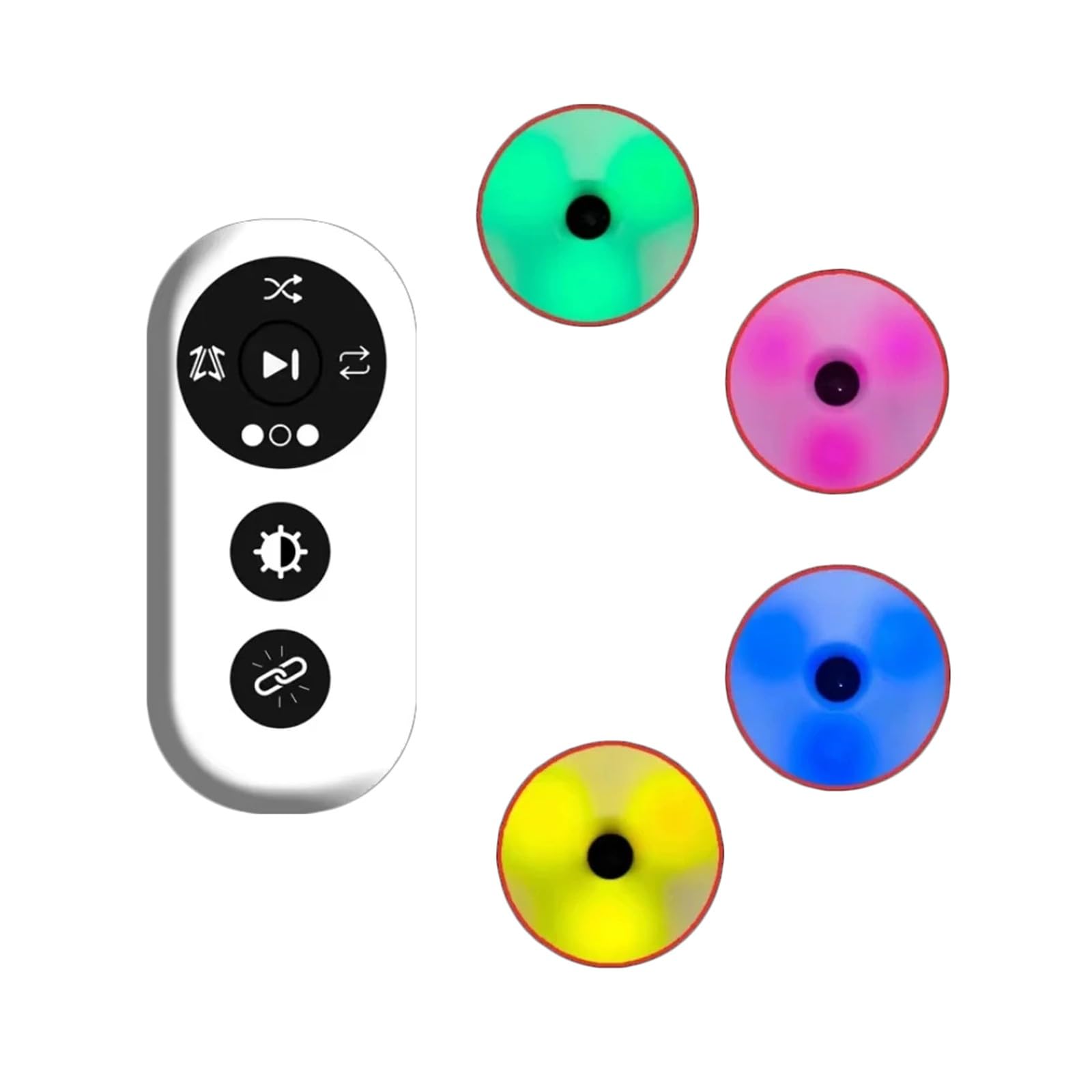 Agility Training Lights Set of 4 - Portable Sports Fitness Equipment for Speed, Reaction Time & Coordination Drills - Perfect for Football, Soccer, Basketball & Home Workouts