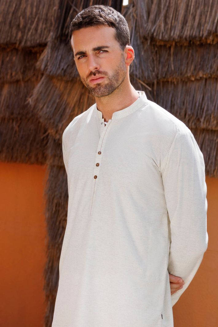 Stylish Blended Cream Kurta for Women - Comfortable & Trendy Ethnic Wear - Perfect for Festivals, Weddings & Casual Outings