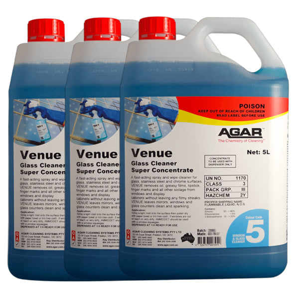 Agar Venue Super Concentrated Glass Cleaner - Streak-Free Shine for Windows, Mirrors & Glass Surfaces - Perfect for Home, Office & Car Cleaning