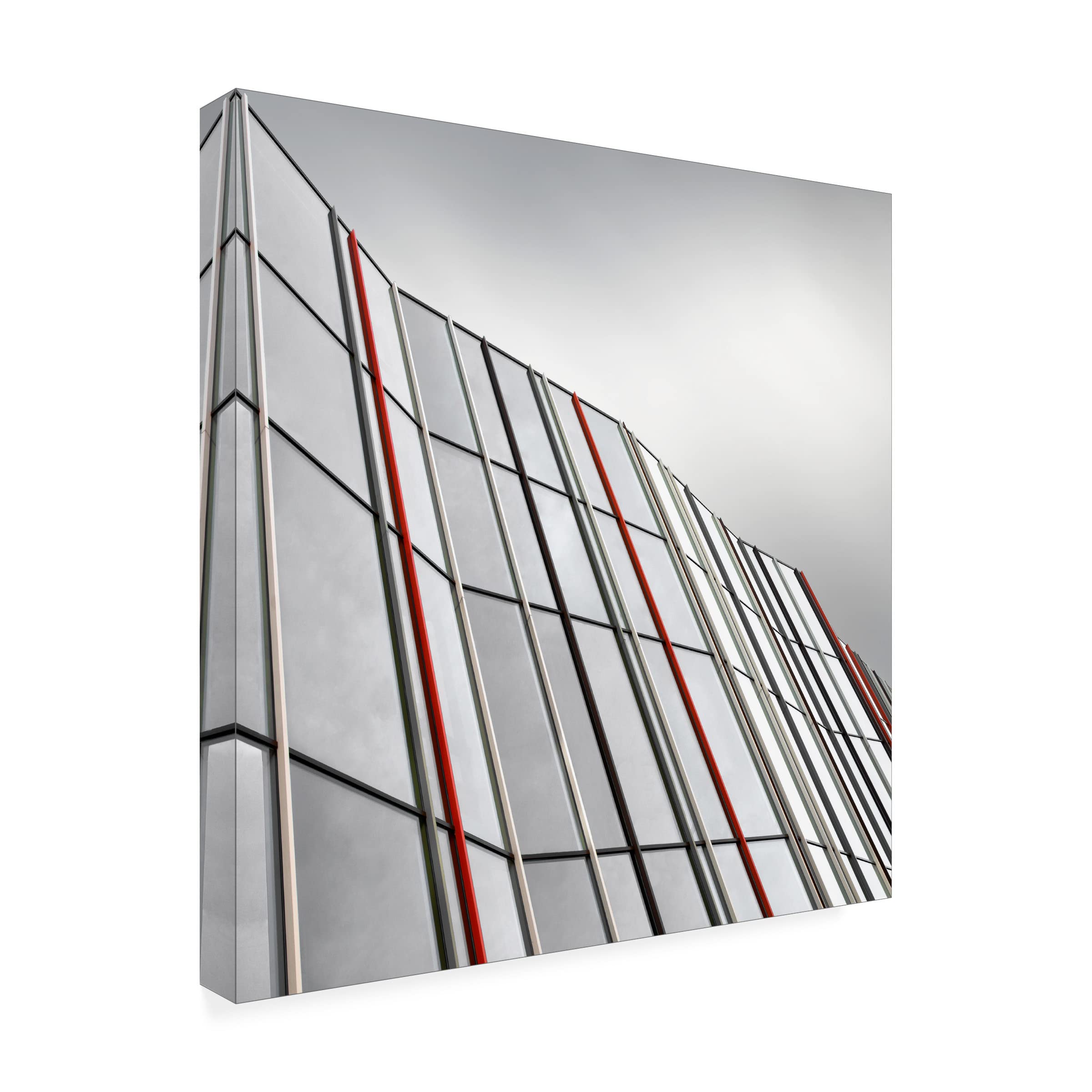Gilbert Claes 'Silver Wall' Canvas Art Print - Modern Abstract Wall Decor for Living Room, Bedroom & Office | Trademark Fine Art Collection