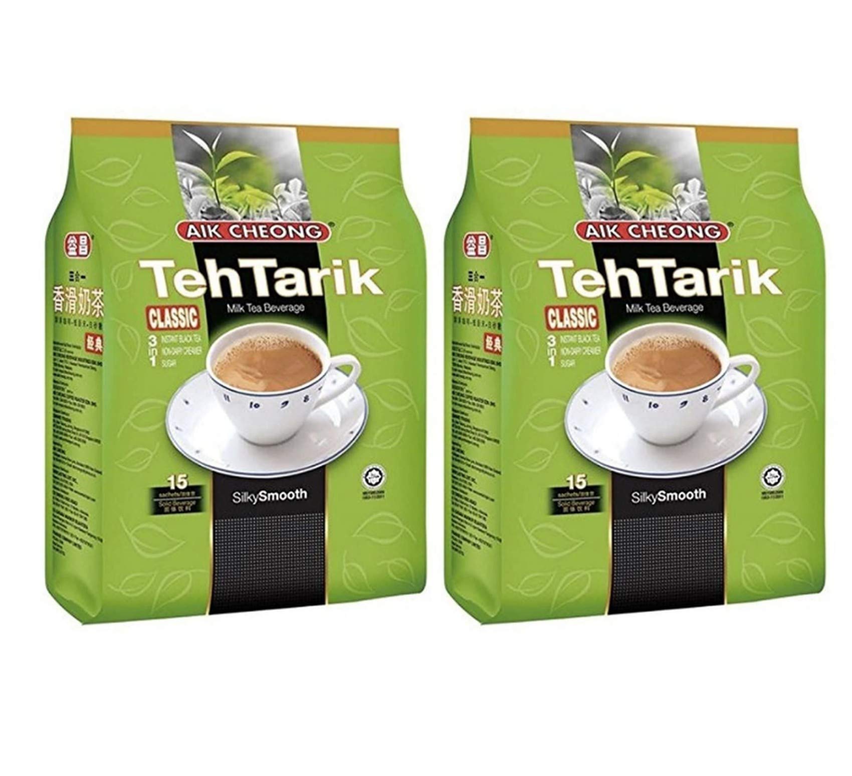 Aik Cheong Teh Tarik Classic Milk Tea Powder - 2 Pack (1200g) | Rich & Creamy Malaysian Tea Drink | Perfect for Home, Office & Bubble Tea Shops