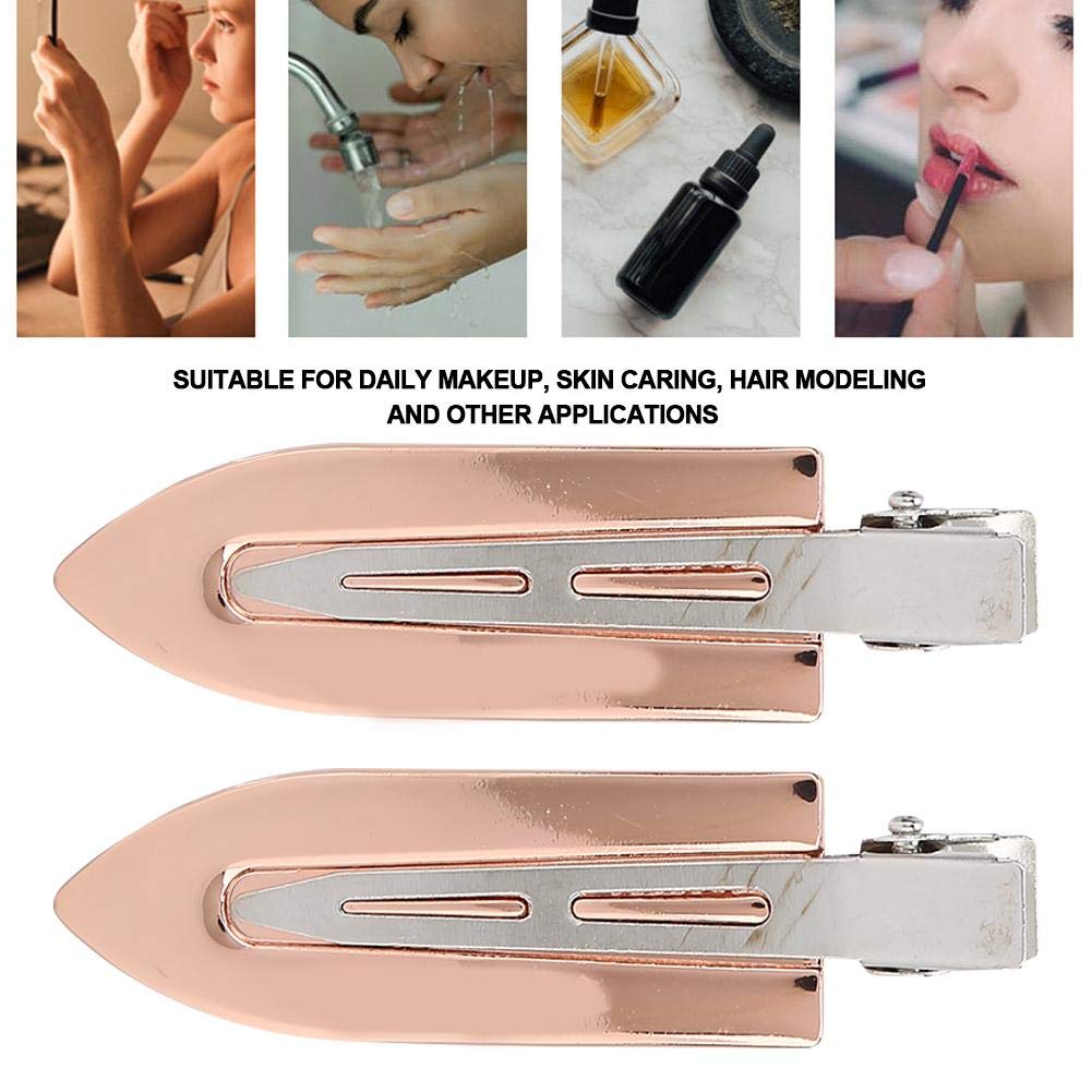 2 Pack Seamless Hair Clips for Bangs - No Crease, No Bend Hairpins for Makeup, Hair Styling & Face Washing - Perfect for Daily Use, Salon & Home Hair Care
