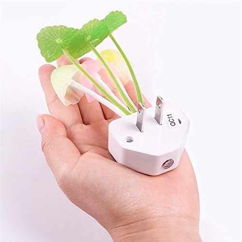 ZEZHOU 2 Pack Color Changing Mushroom Night Light - Plug-in LED Wall Lamp for Kids & Adults, Perfect for Bedroom, Nursery, Kids Room - Cute Birthday Gift & Stocking Stuffer Idea