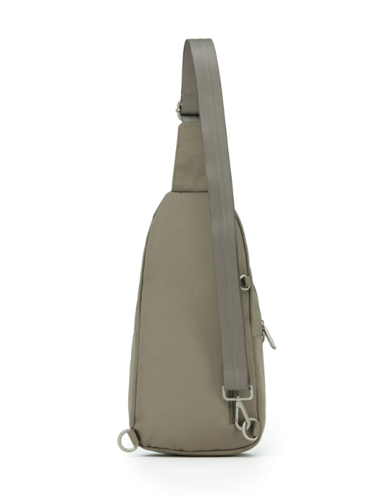 TOSCA TCA989 Anti-Theft Sling Bag for Men & Women - Lightweight Crossbody Chest Bag with RFID Blocking - Perfect for Travel, Hiking & Daily Commute (Taupe)