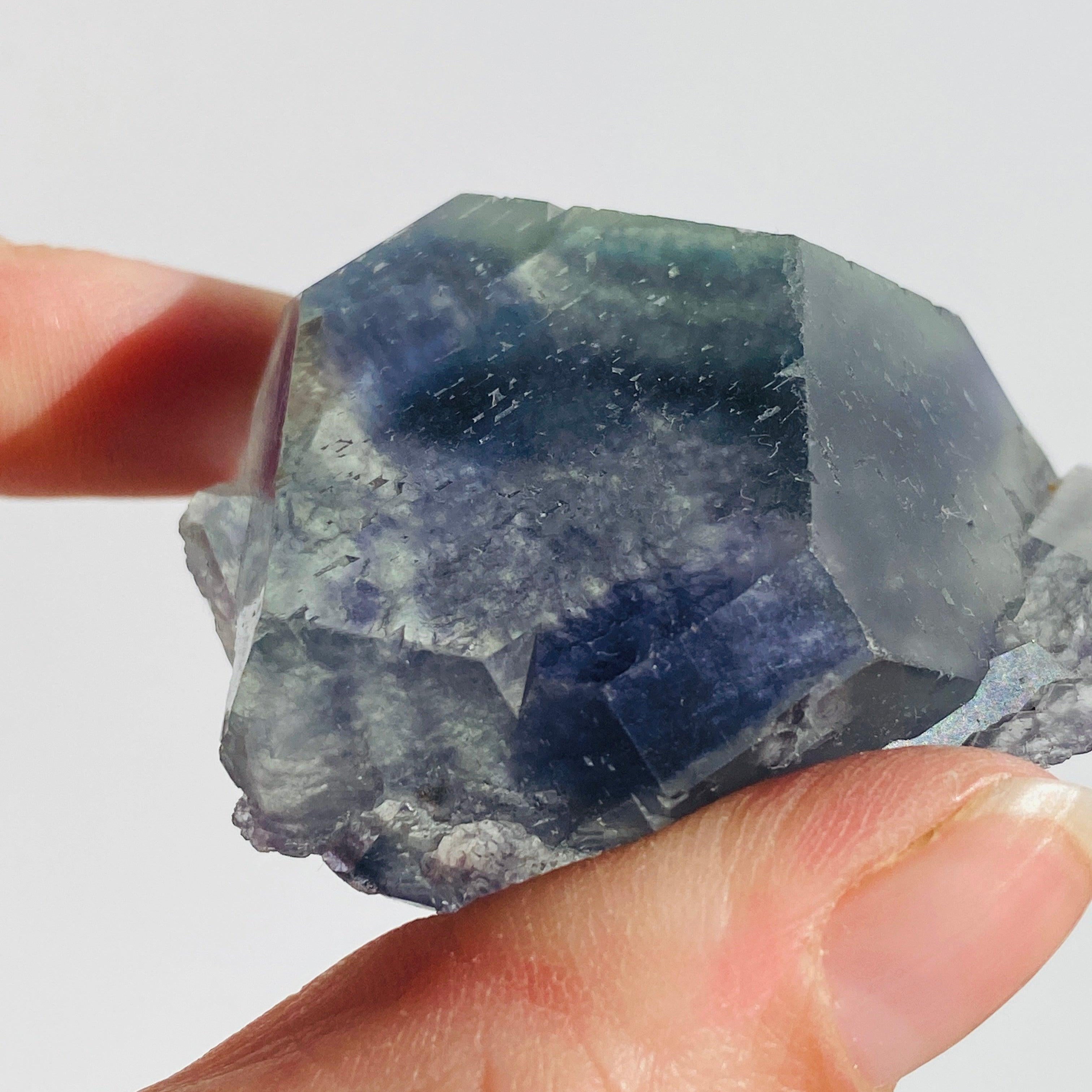 Natural Rainbow Fluorite Crystal Specimen - FLU 05 | Healing Stone for Meditation, Energy Work & Home Decor