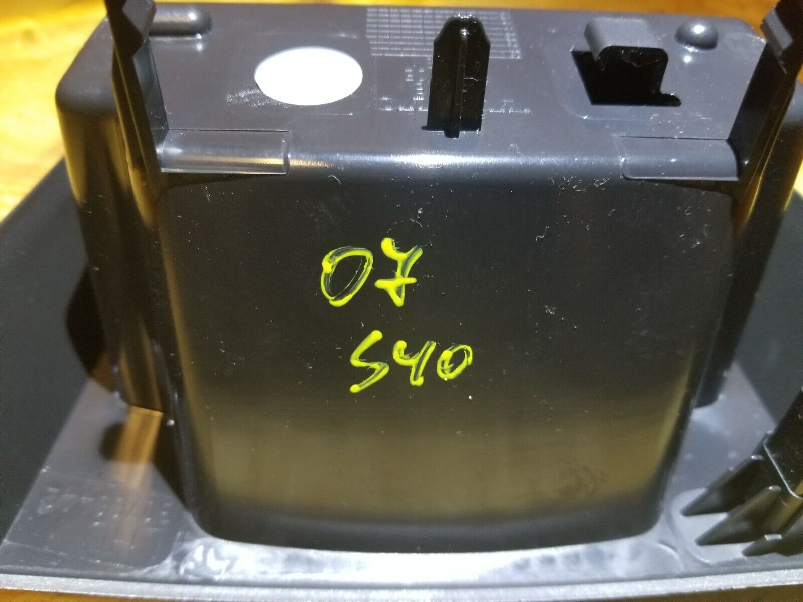 Original Volvo S40 Center Console Coin Holder Tray Black OEM Replacement for 2005 2006 2007 Models - Perfect for Organizing Small Items While Driving