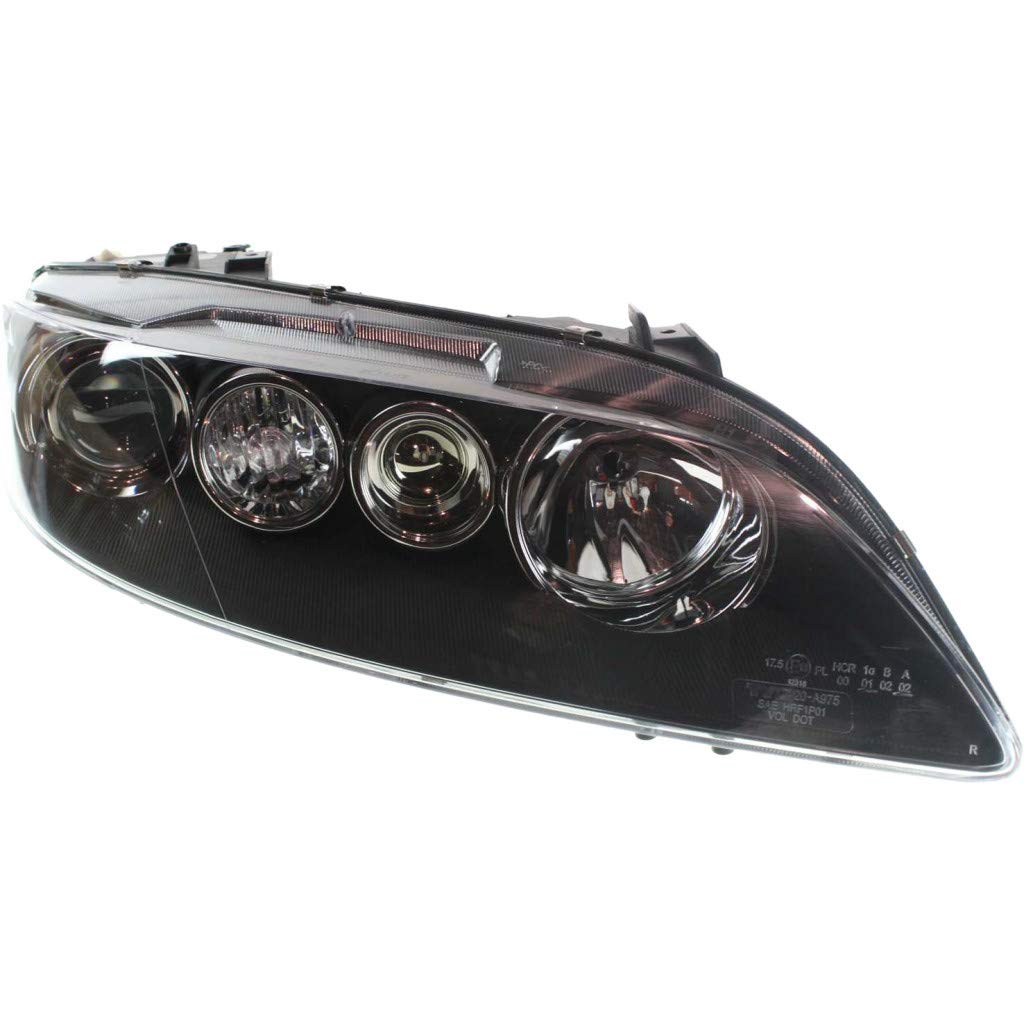 Mazda 6 Headlight Assembly 2006-2008 Passenger Side Halogen Replacement - Sport Style Headlamp Compatible with MA2503135 GP7B510K0B - Perfect for Night Driving & Foggy Conditions