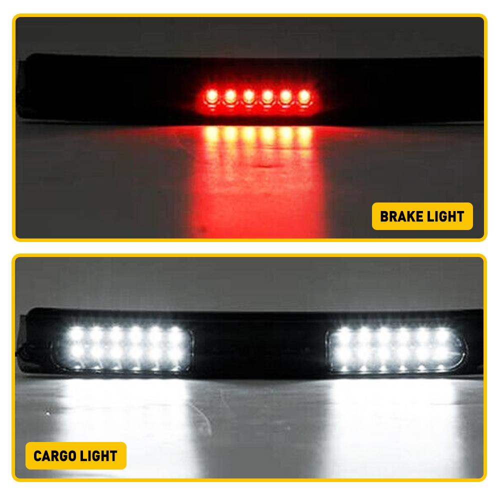 LED Third Brake Light Replacement for 1997-2003 Ford F-150, 1997-1999 F-250, 2000-2005 Excursion - Smoked Shell Lens - Easy Installation & Enhanced Safety for Night Driving