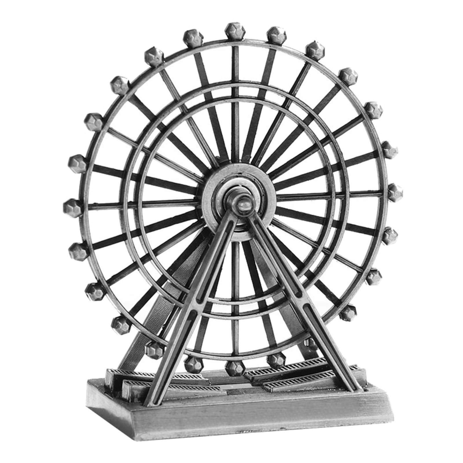 Vintage Metal Ferris Wheel Sculpture - Handcrafted Home & Office Decor, Unique Gift for Living Room, Desk, Bookshelf | Perfect for Home Décor, Wedding Centerpiece, Birthday Gift