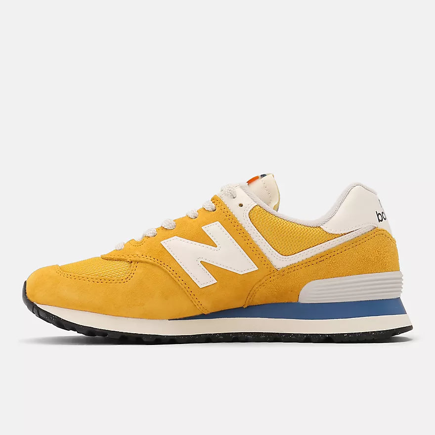 574 Classic Sneakers for Men & Women - New Yellow & White Colorway | Comfortable Casual Shoes for Walking, Running & Everyday Wear