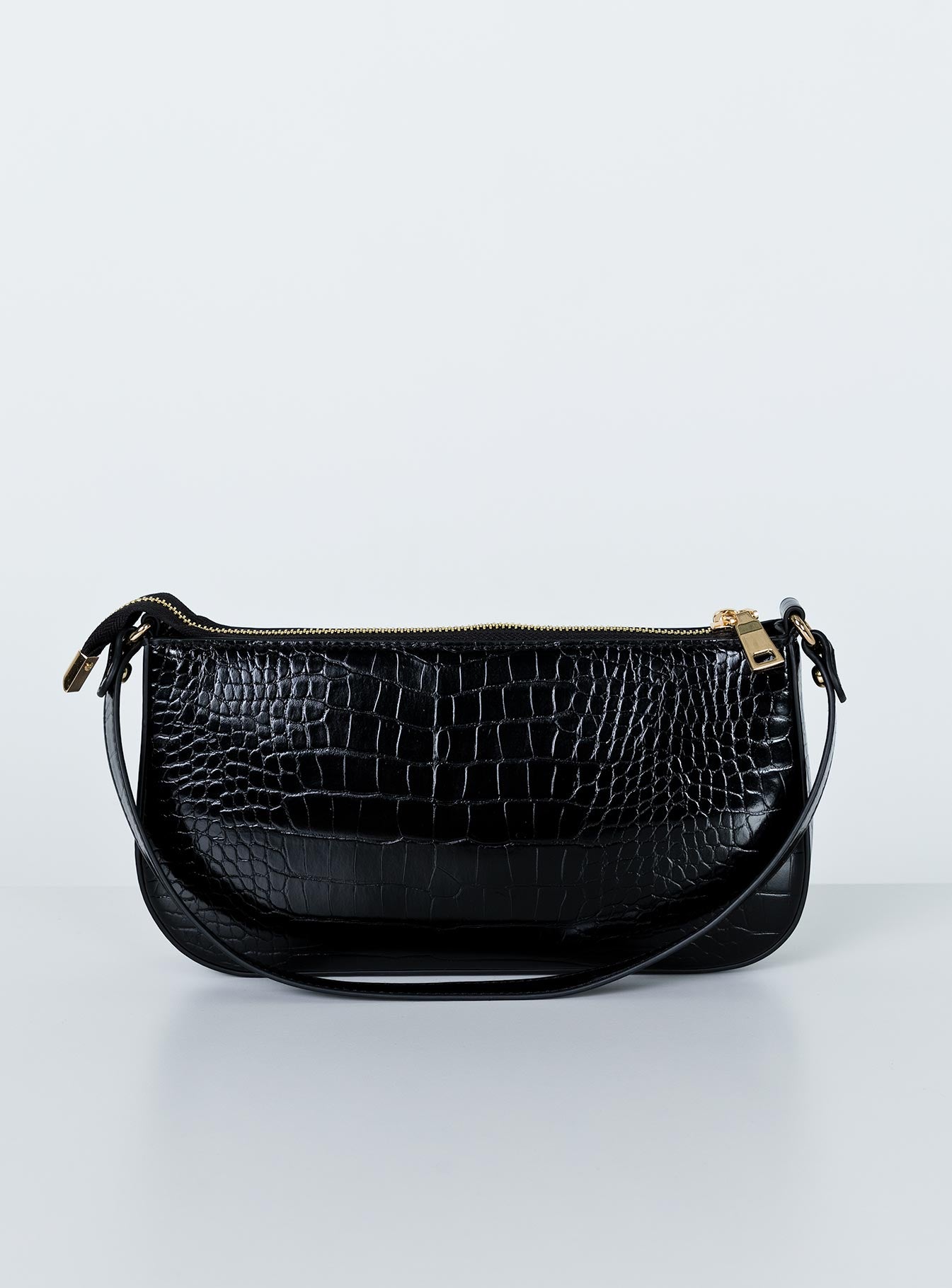 Stylish Black Baguette Bag for Women - Trendy Crossbody Purse for Everyday Use, Work, and Night Out