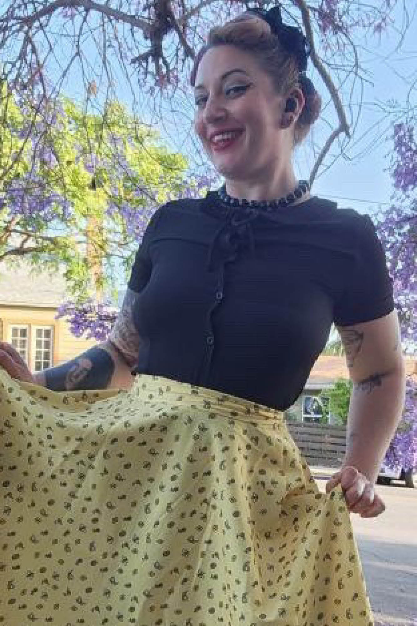 Vintage Ingrid Retro Blouse with Peter Pan Collar - Elegant 1960s Inspired Women's Top for Office, Date Night & Special Occasions
