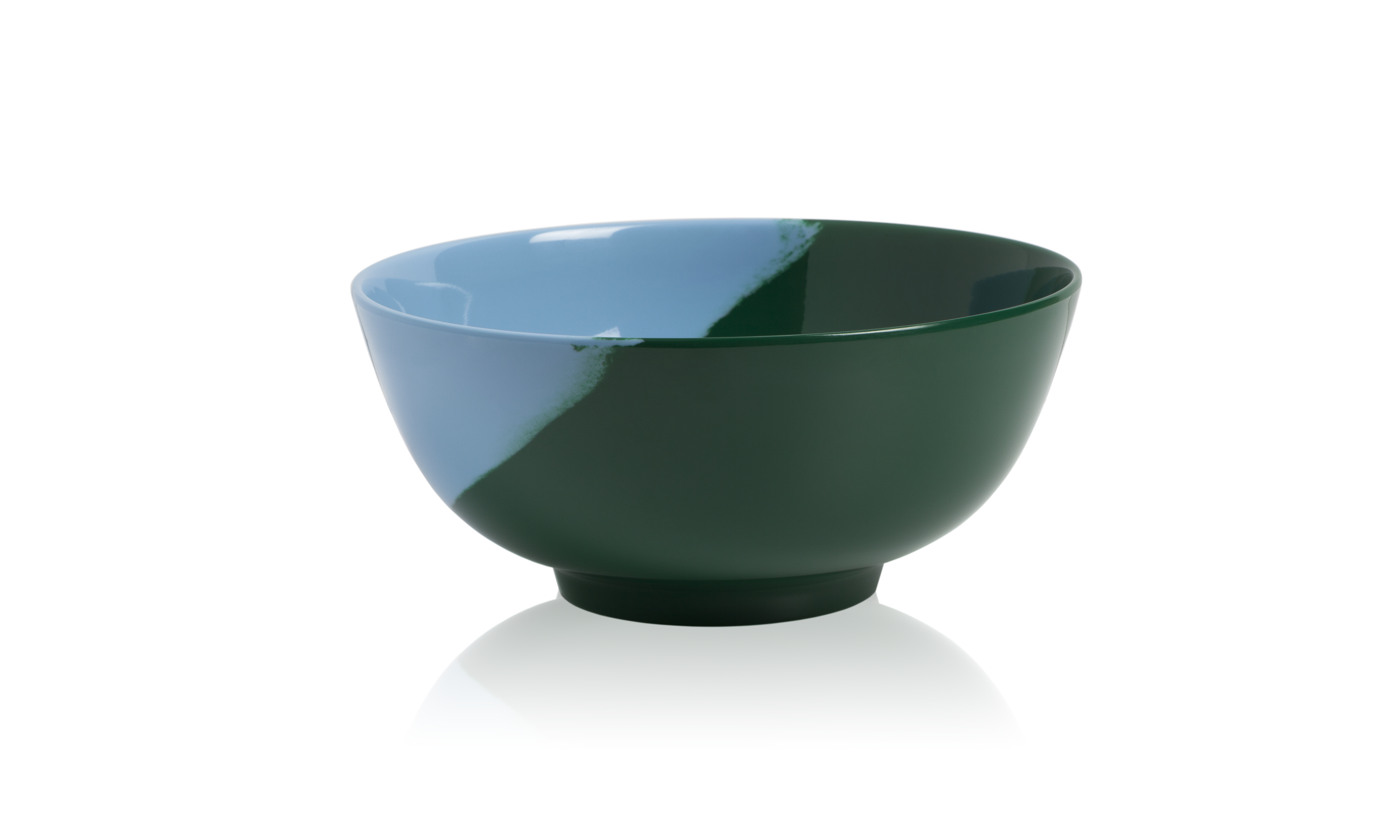 Premium Melamine Mixing Bowls Set of 4 - 1/2 & 1/2 Sky Blue & Green - Durable, Lightweight & Shatterproof - Perfect for Kitchen Prep, Salad Mixing & Outdoor Picnics