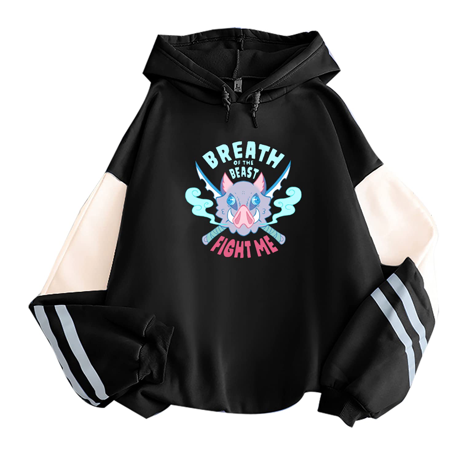 Anime Demon Slayer Hashibira Inosuke Breath of the Beast Hoodie - Official Licensed Cosplay Sweatshirt for Fans & Gift Ideas | Perfect for Halloween, Conventions & Anime Lovers
