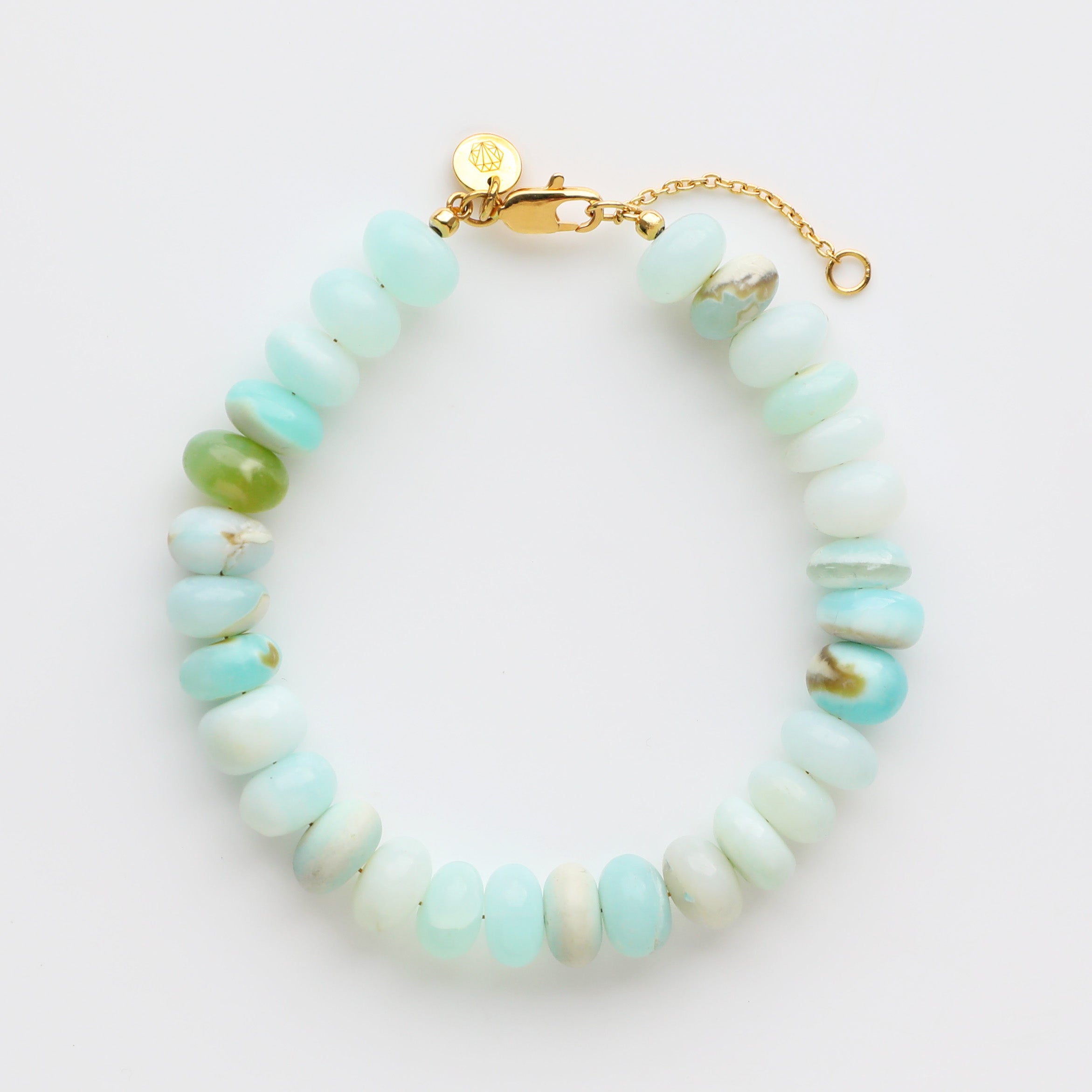 Blue Opal Beaded Bracelet for Women - Handmade Healing Crystal Jewelry for Meditation & Positive Energy - Perfect for Yoga, Spiritual Gifts & Boho Fashion