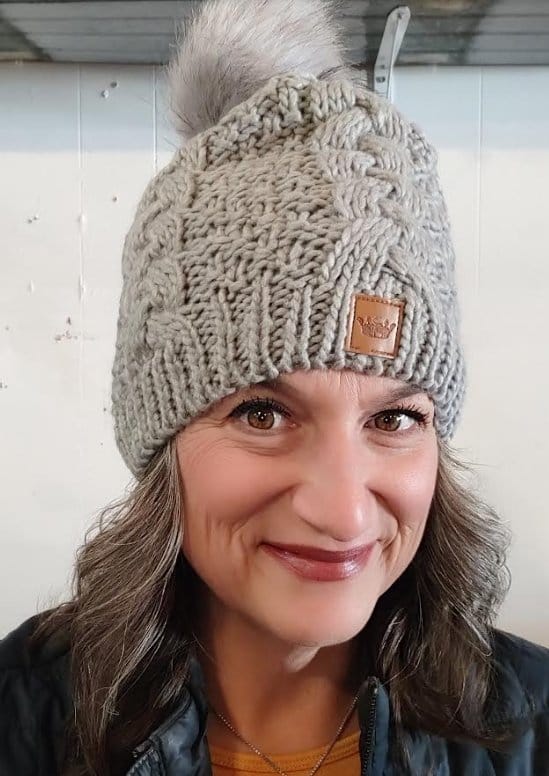 Panache Grey Cable Knit Pom Beanie - Winter Warm Knitted Hat for Women & Men - Cozy Outdoor Accessory for Skiing, Snowboarding & Cold Weather Activities