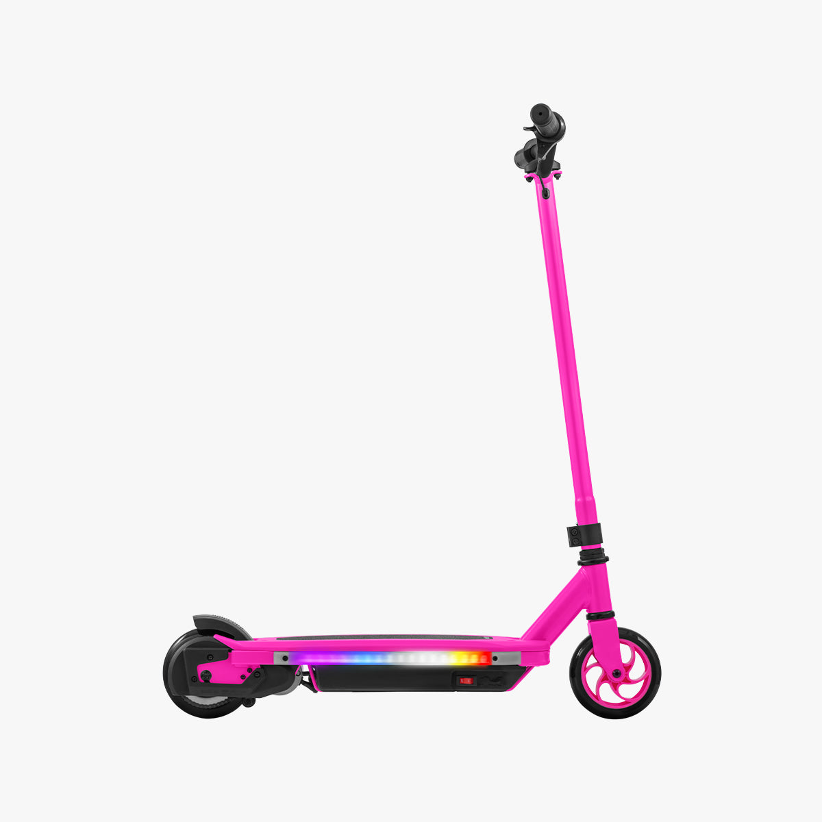 Echo X Kids Electric Scooter - 3 Wheel LED Light Up Scooter for Ages 5-12 - Foldable & Adjustable Height - Perfect for Commuting, Park Rides & Neighborhood Fun