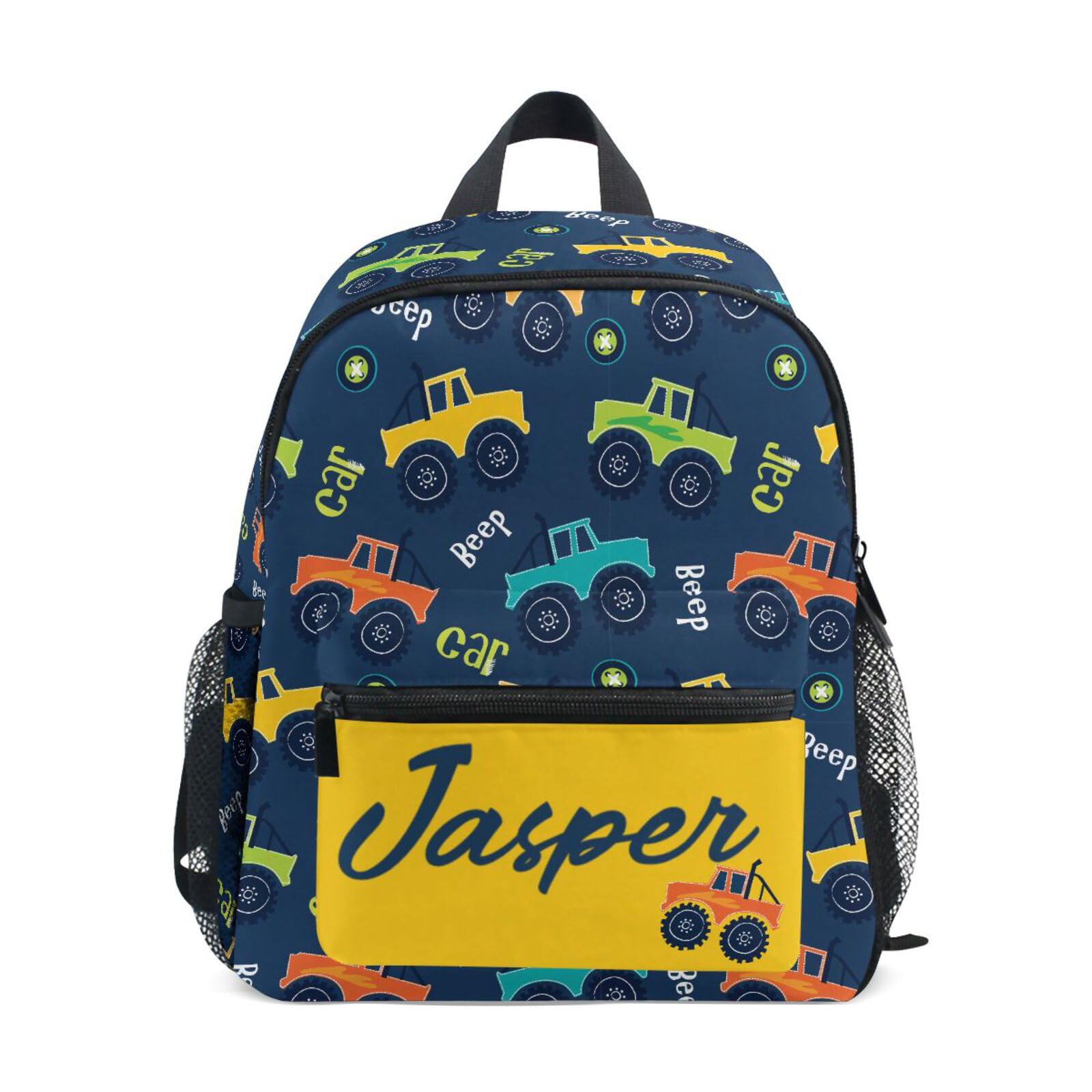 Personalized MCHIVER Toddler Backpack for Boys & Girls - Custom Kids School Bookbag for Preschool, Daycare, Travel & Camping | Durable & Cute Backpack for 3-5 Year Olds