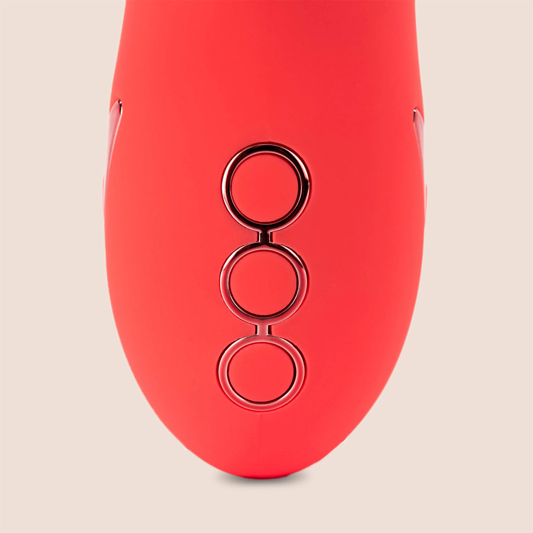California Dreaming® Orange County Cutie - Silicone Vibrating & Thrusting Rabbit Vibrator for Women | G-Spot & Clitoral Stimulation | Waterproof & Rechargeable Adult Toy for Couples Play & Solo Pleasure