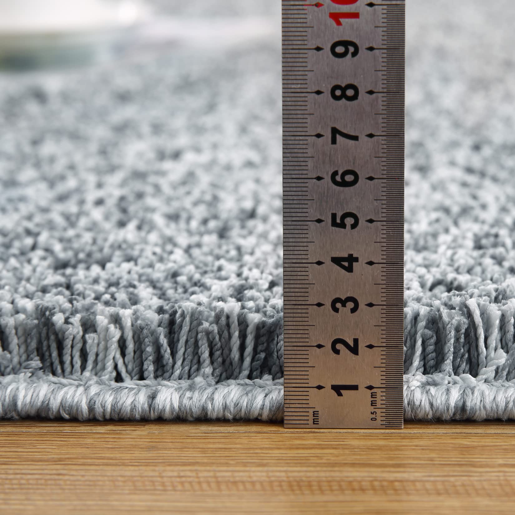 GARVEE 2x6 Runner Rug - Ultra Soft Shaggy Plush Carpet with Non-Slip Backing for Hallway, Kitchen, Laundry Room & Nursery - Home Decor Floor Mat in Grey | Perfect for High Traffic Areas & Cozy Spaces