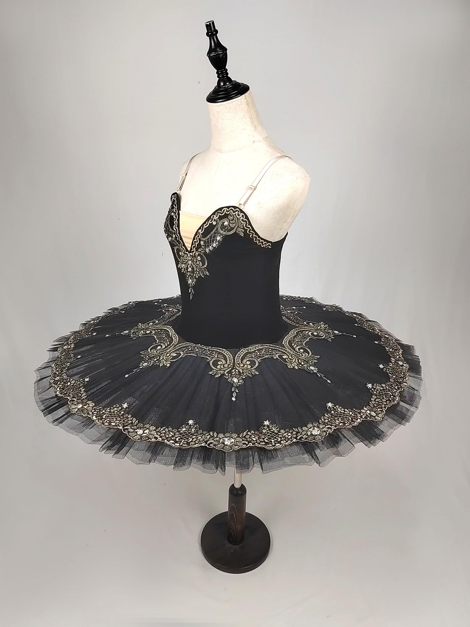 Swan Lake Ballet Tutu Dress for Kids & Women - White Competition Performance Skirt with Platter Design | Perfect for Dance Recitals, Ballet Shows, and Theatrical Performances