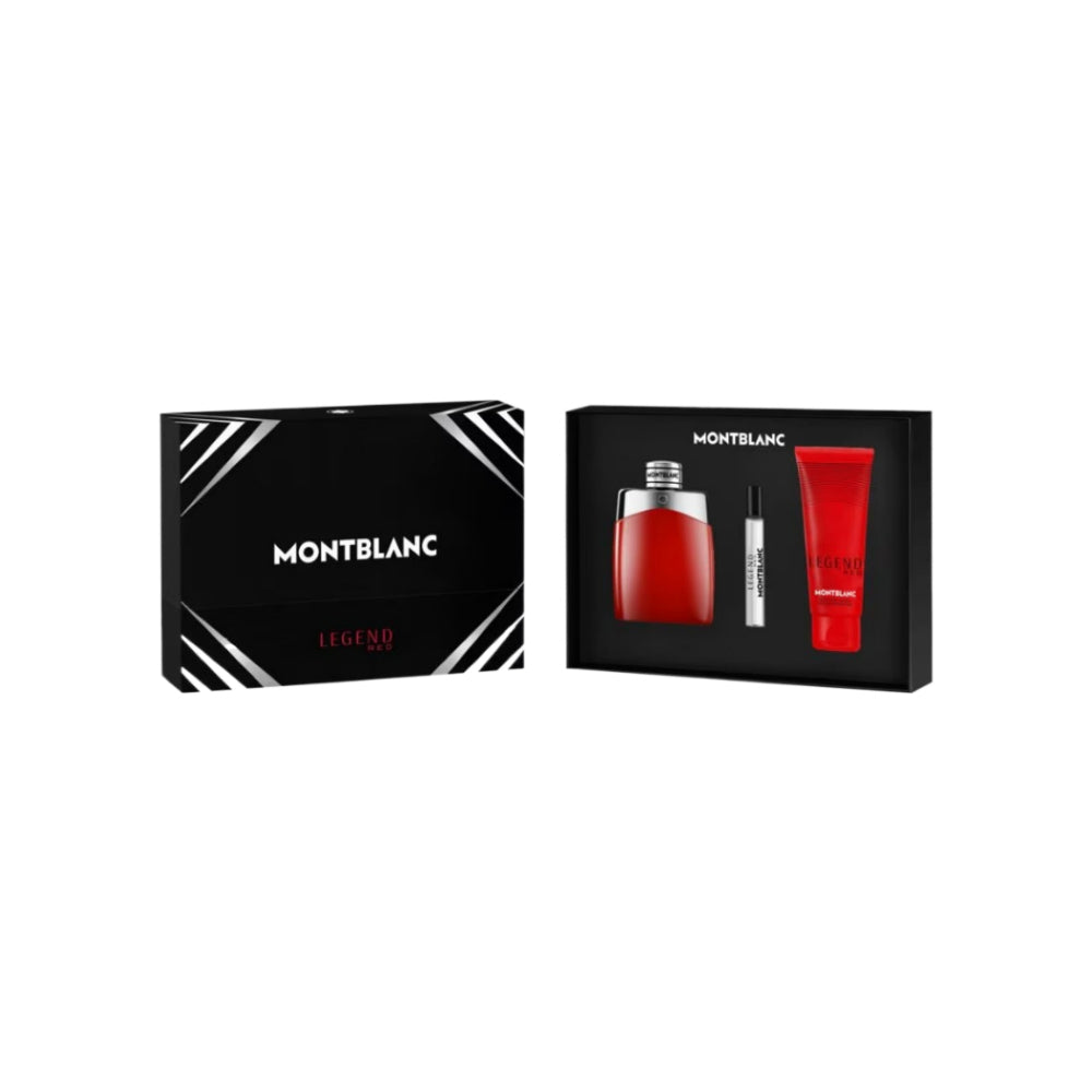 Legend Red 3 Piece Eau de Parfum Set - 100ml Perfume Bottle for Women, Long Lasting Luxury Fragrance Gift Set - Perfect for Date Night, Special Occasions & Daily Wear