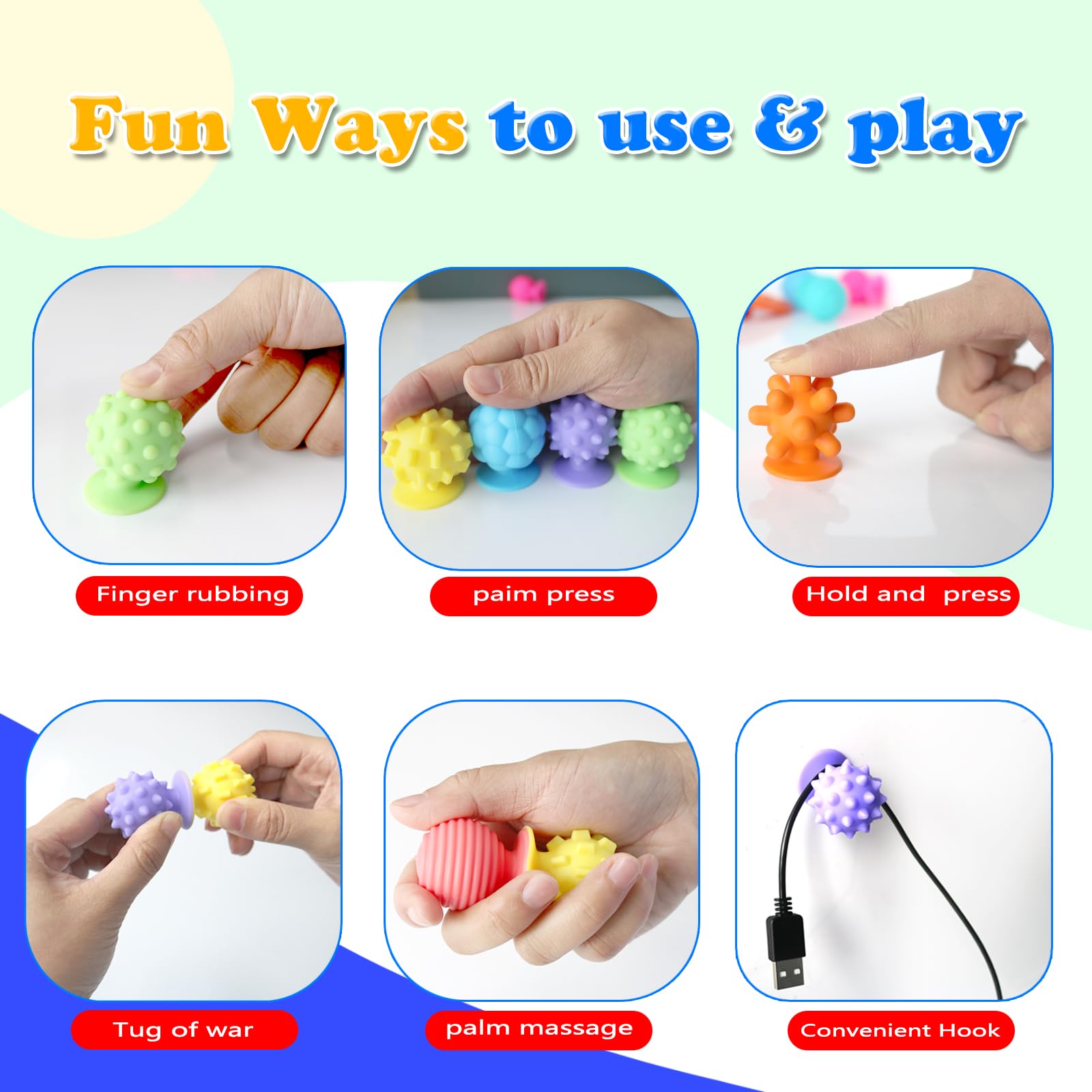 18 Pack Sensory Fidget Toys for Adults - Stress Relief Anxiety Toys with Textured Worry Stones, Suction Cups & Stretchy Sensory Items | Perfect for Office, Classroom, ADHD & Autism Therapy
