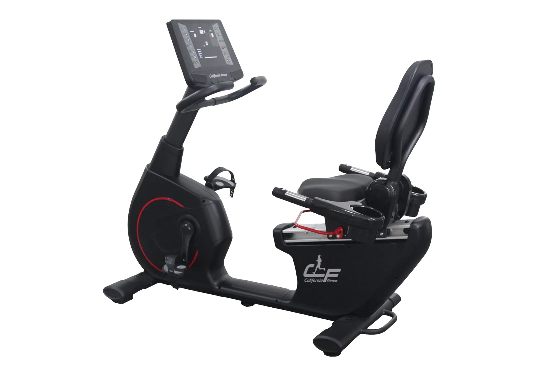 California Fitness R8 Recumbent Exercise Bike - Quiet Magnetic Resistance, LCD Display, 16 Levels Adjustable for Home Gym - Perfect for Low-Impact Cardio, Rehabilitation & Seniors Fitness