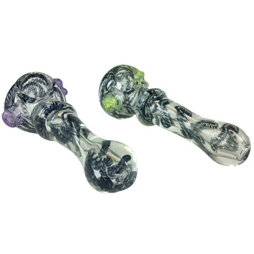 Color Changing Glass Spoon Pipe - Handmade Smoking Pipe for Herbs & Tobacco | Perfect for Travel, Camping & Outdoor Use