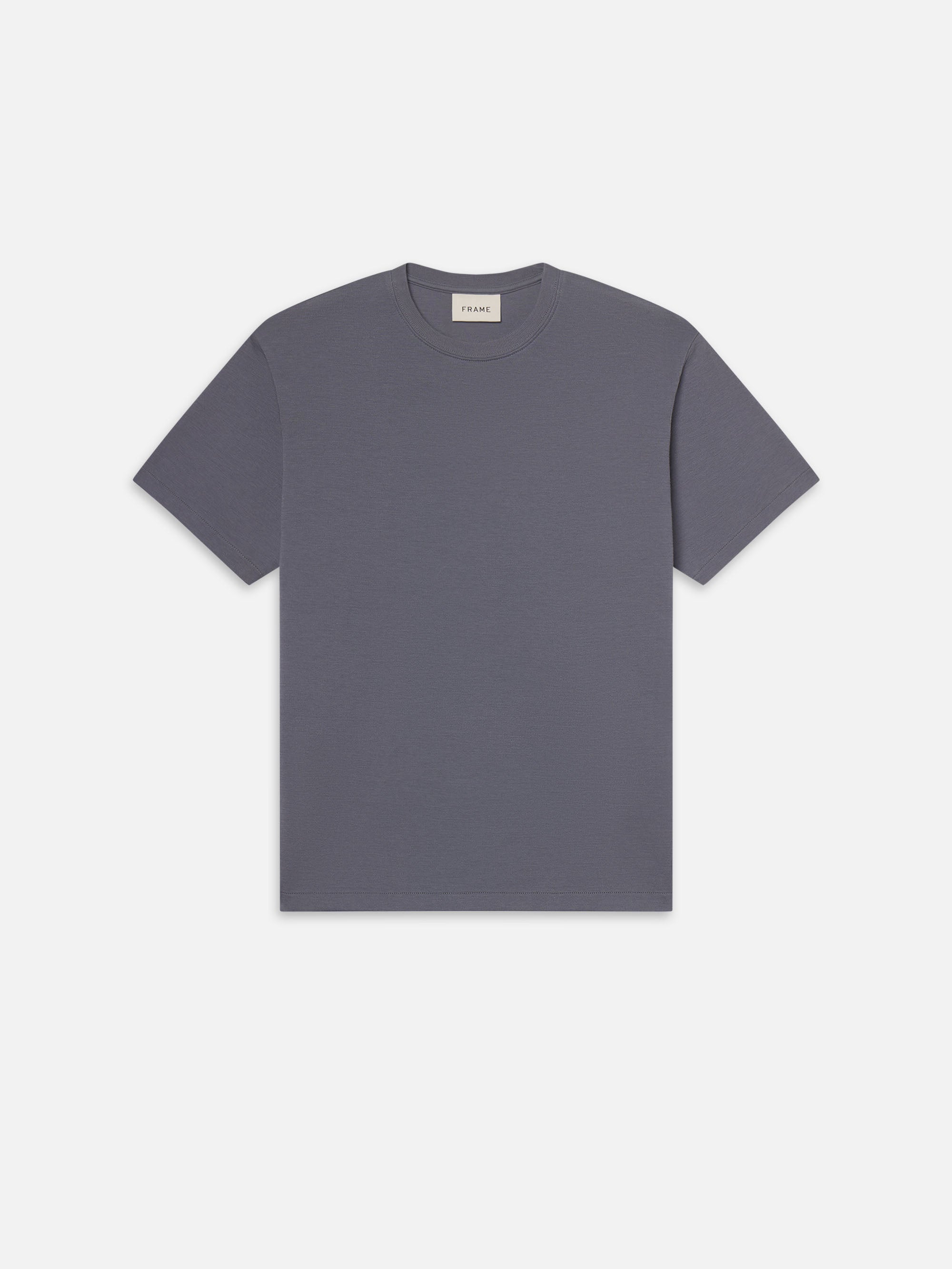 Duo Fold Tee - Soft Smoky Blue Cotton T-Shirt for Men & Women | Casual Wear, Layering & Everyday Outfits