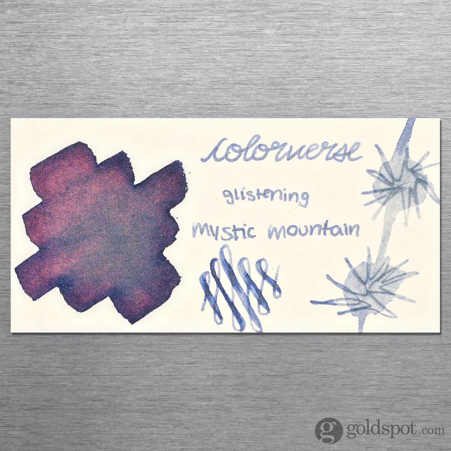 Colorverse Glistening Series No.89 Mystic Mountain Fountain Pen Ink - 30mL Bottle for Calligraphy, Journaling & Artistic Writing
