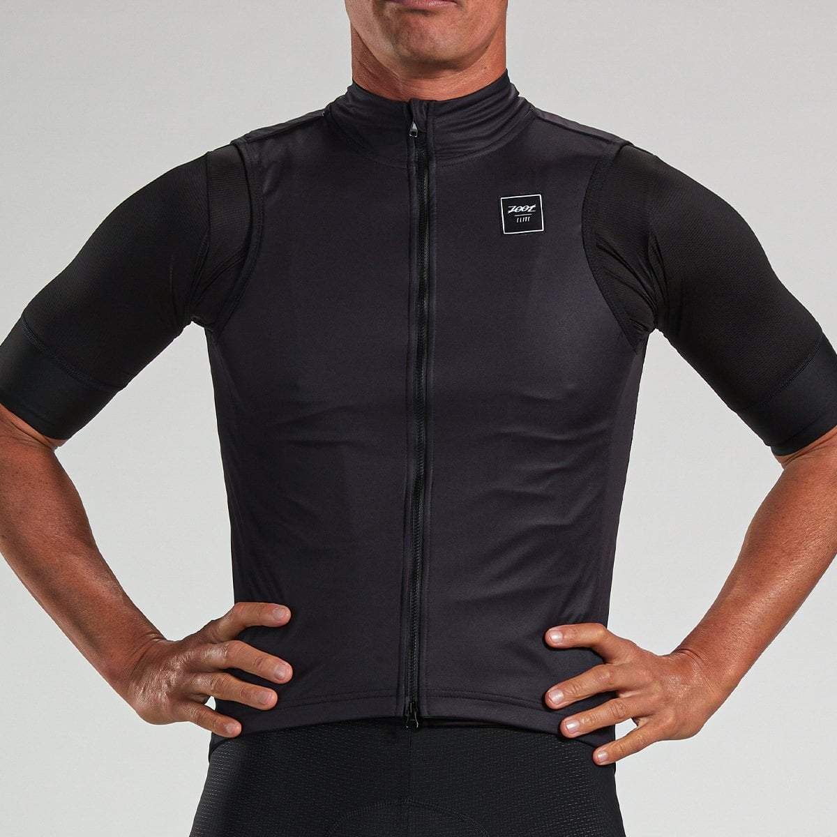 Men's High-Visibility Cycling Vest - Breathable & Reflective for Safety - Black - Perfect for Road Biking, Commuting & Night Rides
