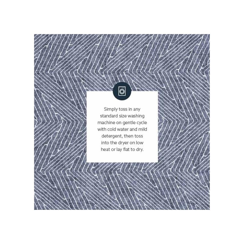Linon Washable Lathan Polyester 5'x7' Area Rug in Gray - Soft Non-Slip Living Room Rug for Bedroom, Office & Home Decor