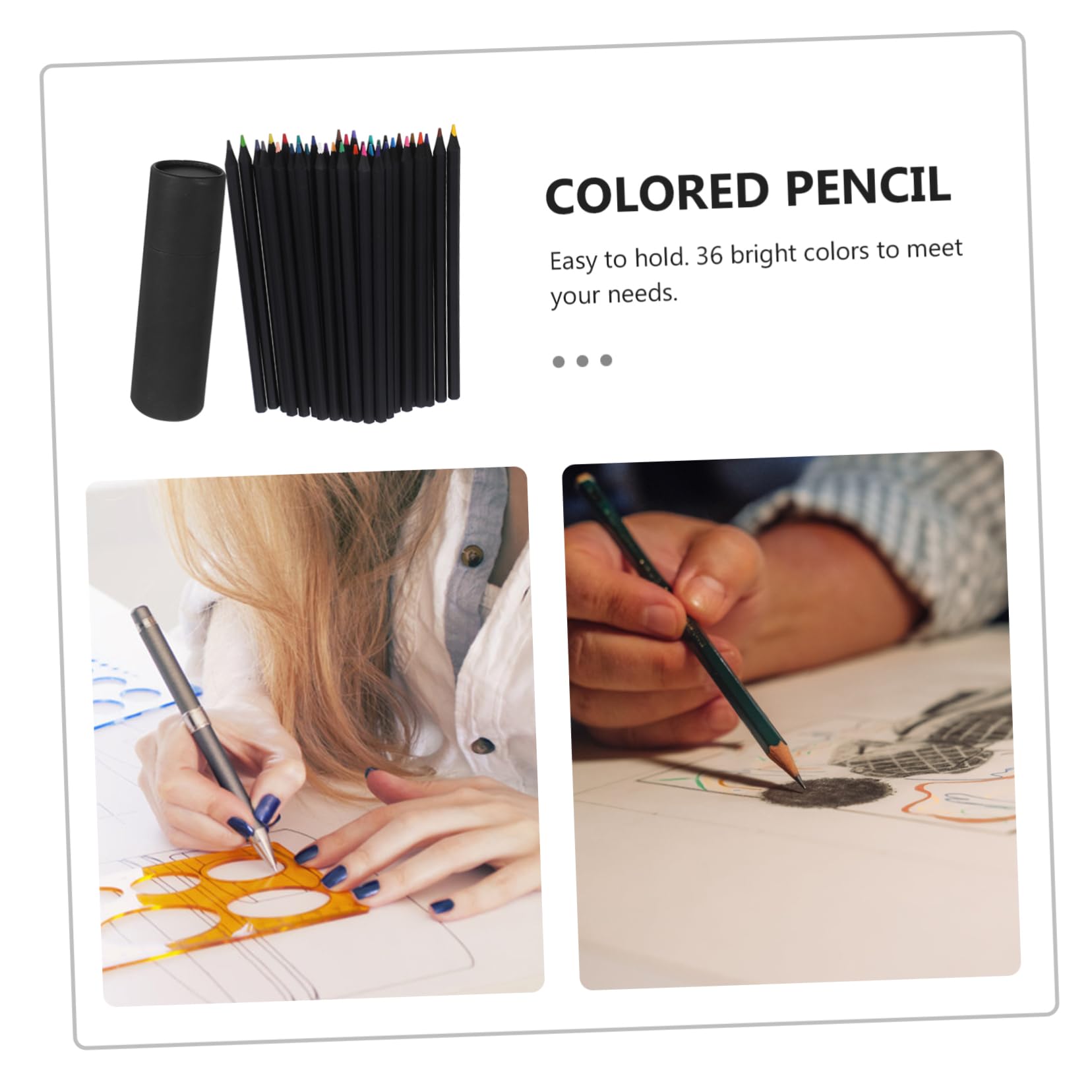 SEWACC 36-Piece Professional Colored Pencils Set - Premium School Drawing Pencils for Artists & Students | Perfect for Sketching, Coloring Books & Classroom Projects