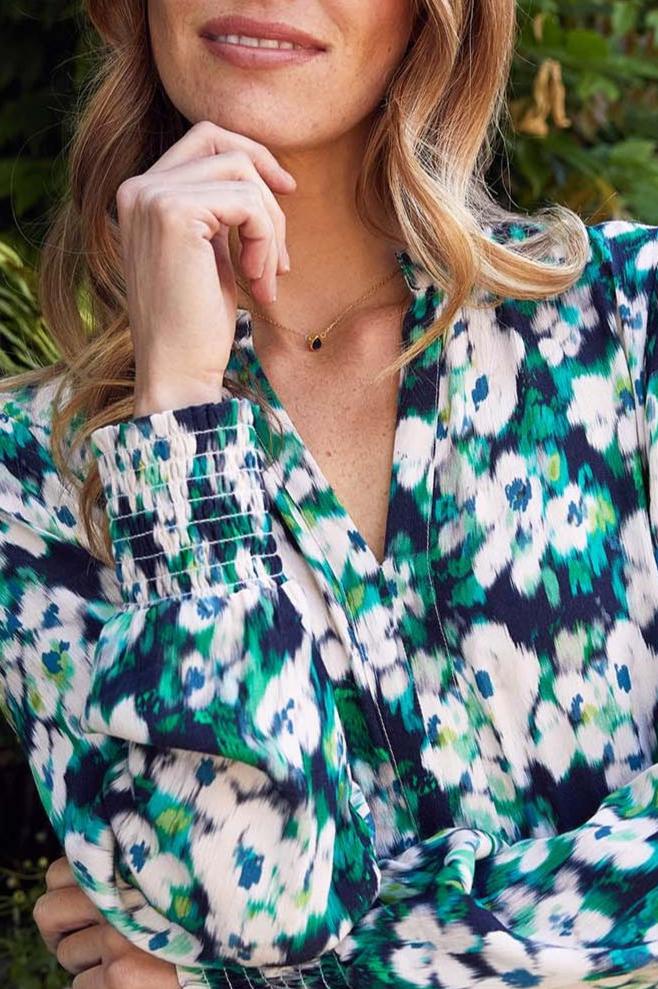 Blossom Necklace | Elegant Green Floral Pendant for Women | Perfect for Weddings, Parties & Everyday Wear