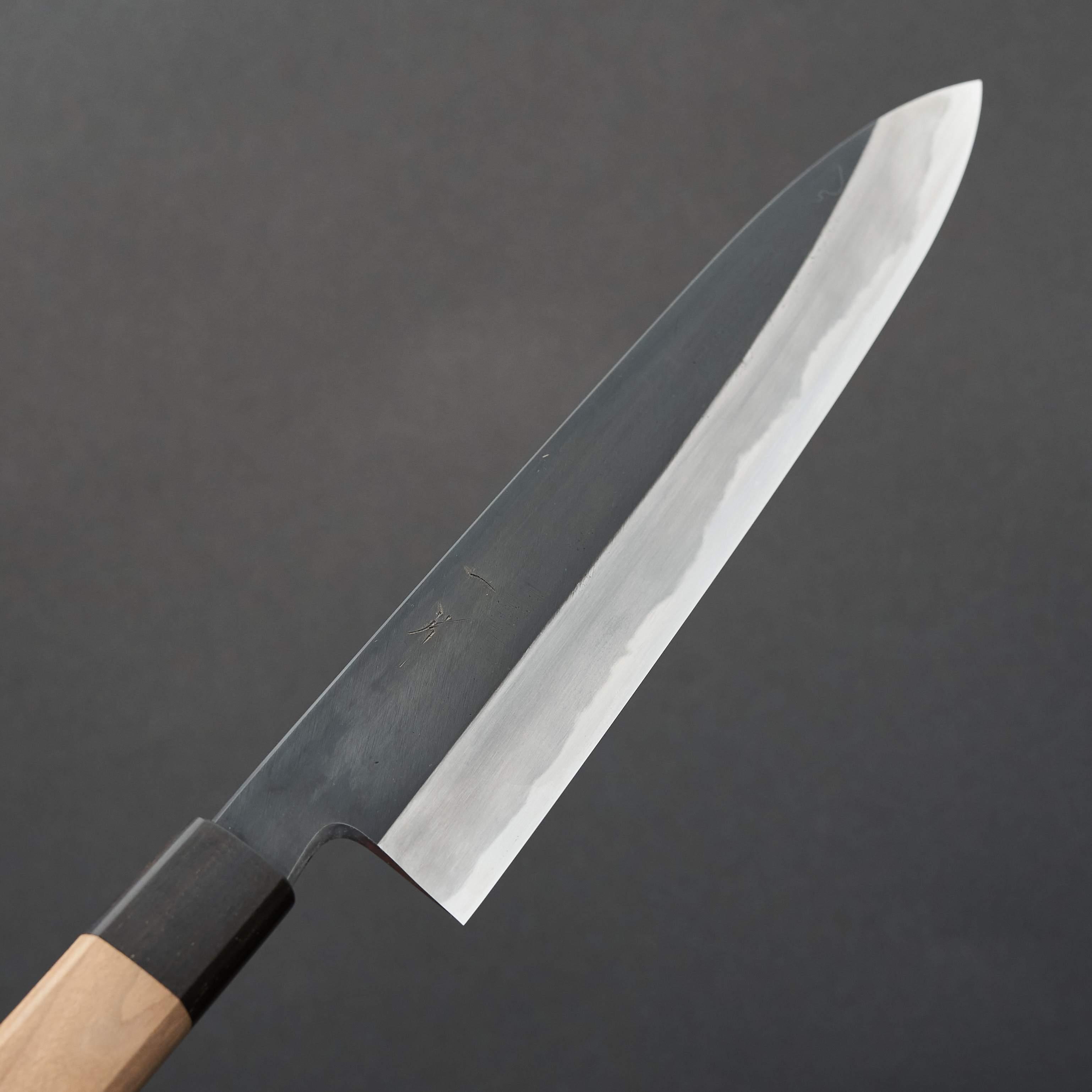 Premium Hitohira Kikuchiyo Kyuzo White #2 Kuro Gyuto 240mm Japanese Chef Knife - High-Carbon Steel Blade for Professional Cooking, Sushi & Meat Cutting