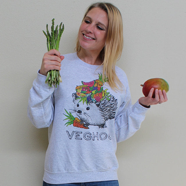 VegHog Sweatshirt by Cocoally - Comfortable Vegan Hoodie for Men & Women - Perfect for Casual Wear, Gym & Outdoor Activities