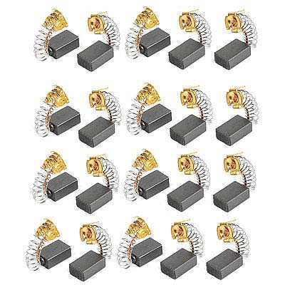 16mm x 10mm x 6mm Angle Grinder Carbon Brushes Replacement - 20 Pcs Motor Repair Parts for Power Tools - Perfect for DIY Projects & Professional Workshop Maintenance