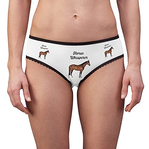 Horse Whisperer Women's Cotton Briefs - Funny Underwear for Equestrian Lovers - Comfortable & Breathable Panties for Riding, Gifts & Everyday Wear