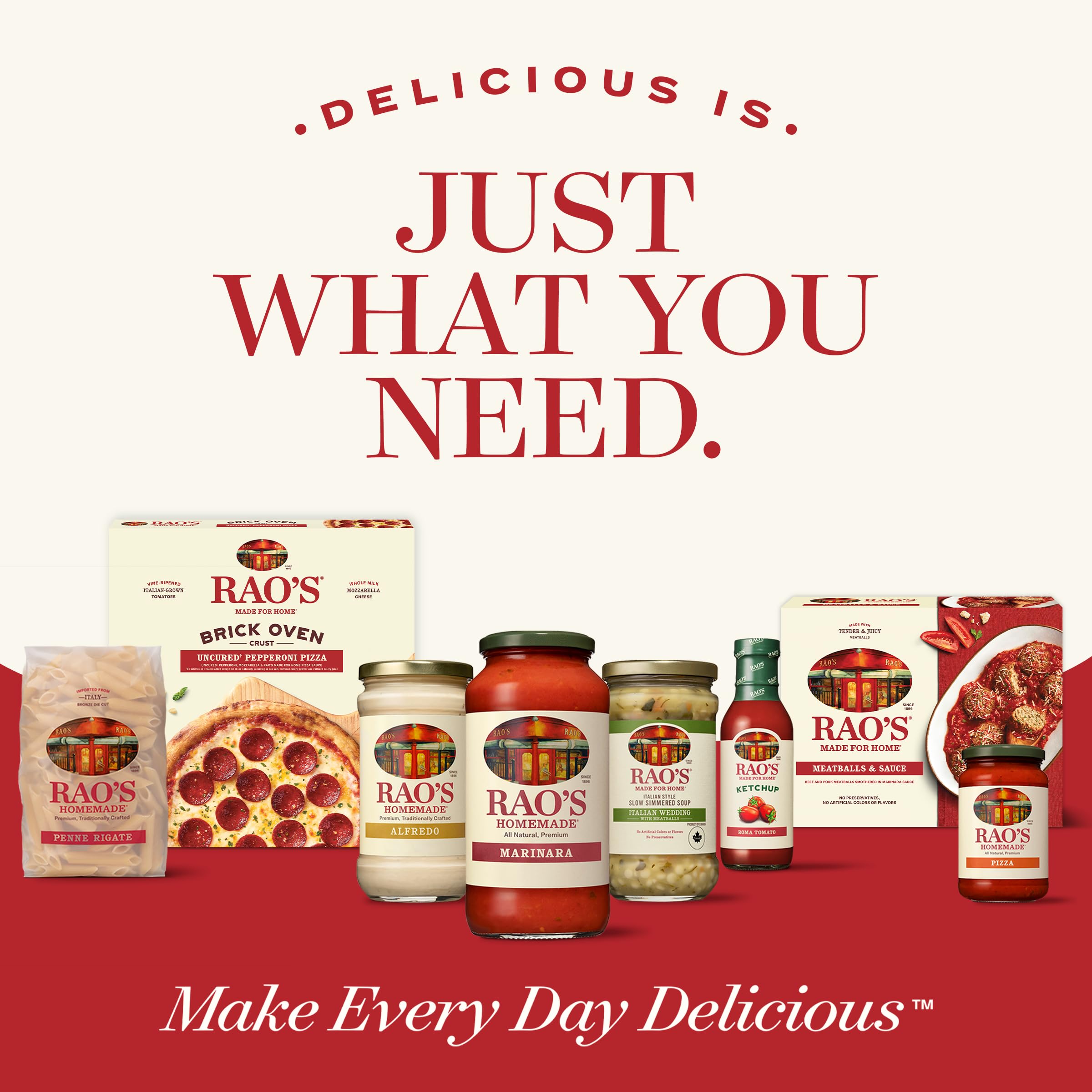 Rao's Homemade Frozen Pizza - Uncured Pepperoni, Brick Oven Crust, Premium Quality with Fresh Shredded Whole Milk Mozzarella Cheese | Perfect for Family Dinners, Game Nights & Quick Meals