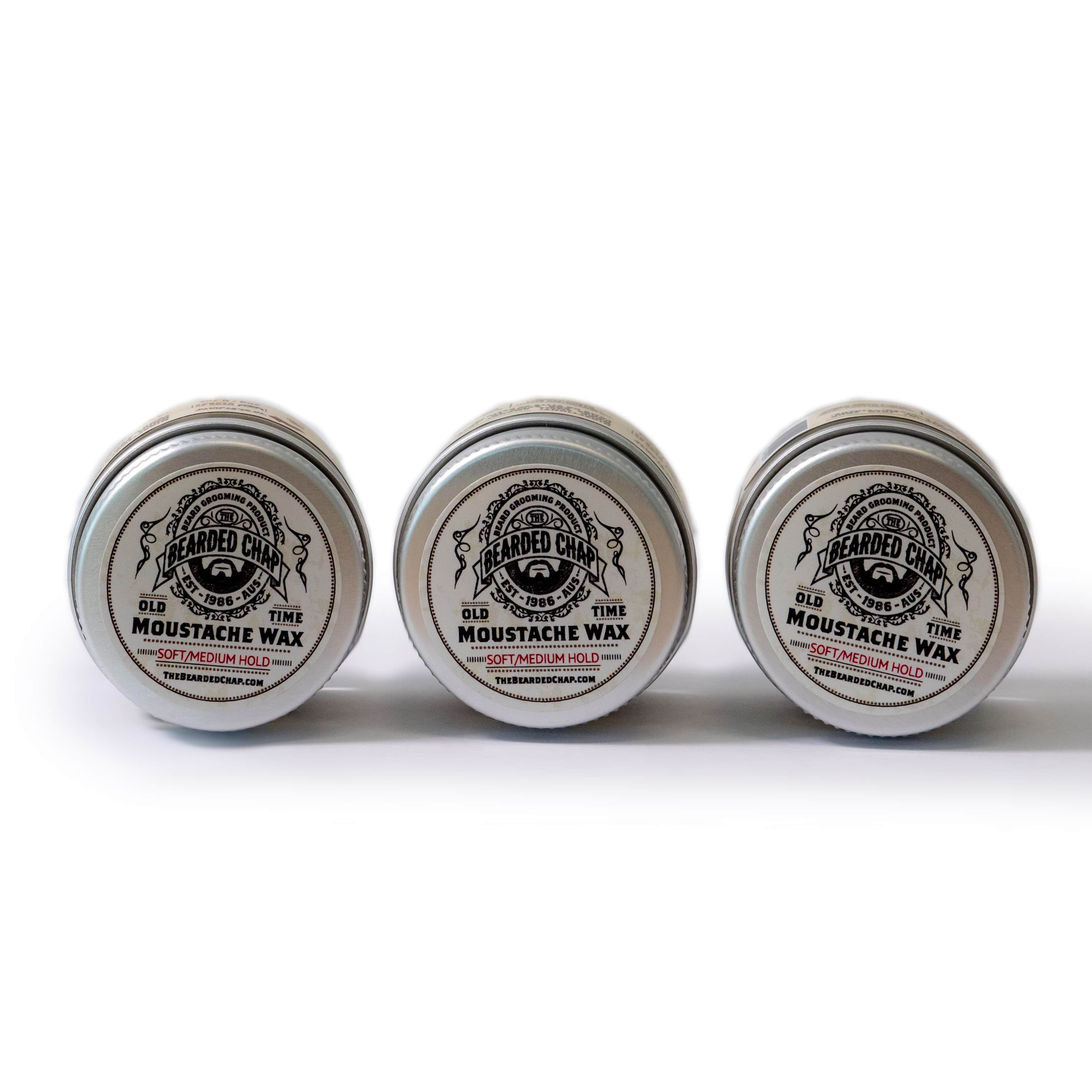 Best Moustache Wax 3 Pack - Natural Hold & Grooming Kit for Men - Perfect for Styling, Shaping & Taming Facial Hair - Great for Daily Use, Special Occasions & Beard Care Routine