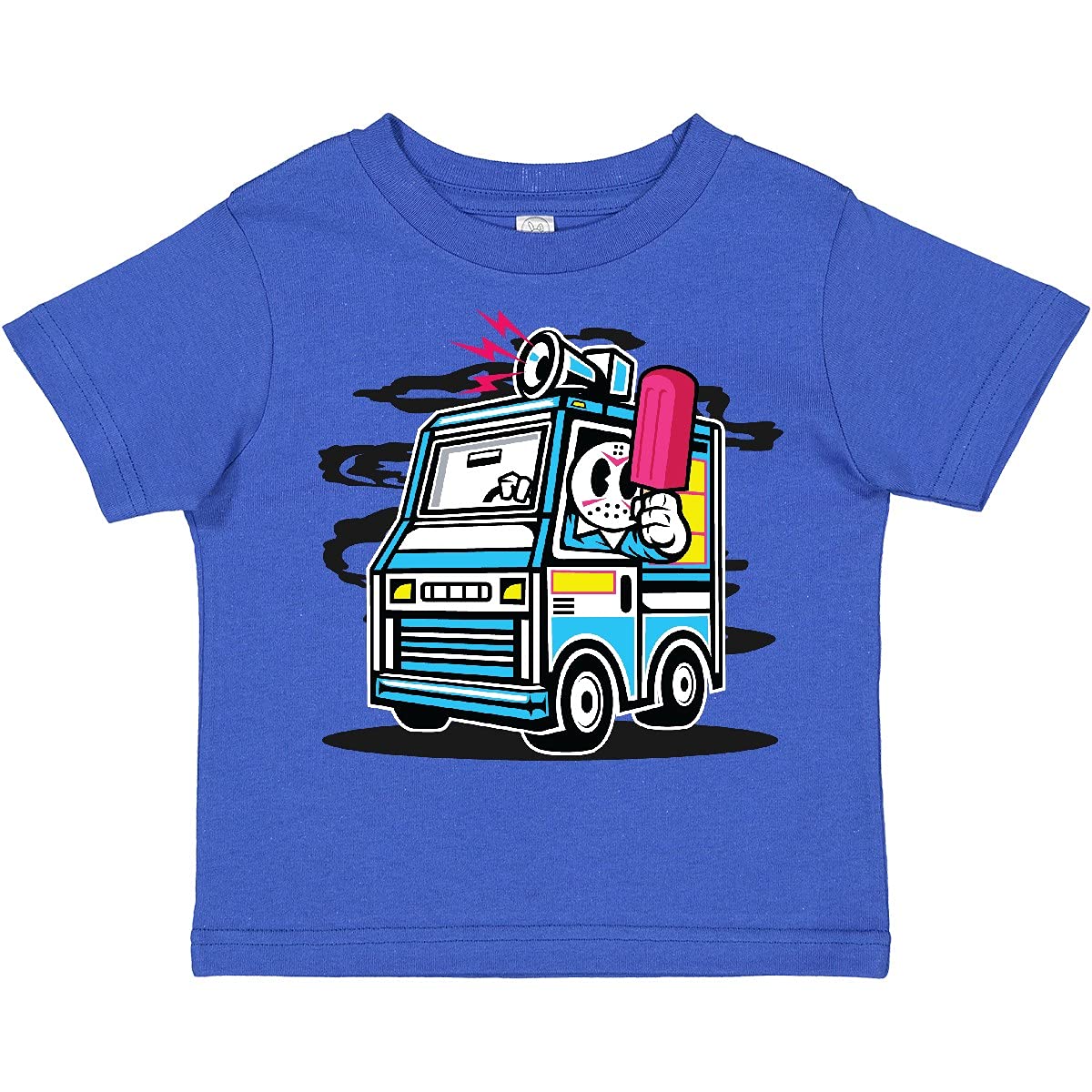 Inktastic Ice Cream Truck Toddler T-Shirt - Cute Graphic Tee for Boys & Girls - Soft Cotton Kids Shirt for Summer, Birthday & Playdates